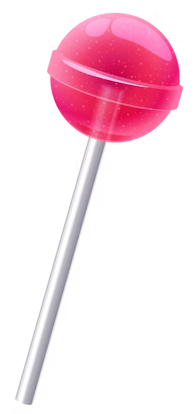 Chupeta rosa brillante